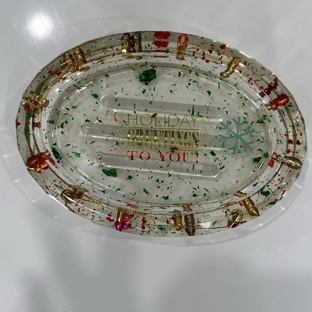 Handmade Christmas soap/trinket dish